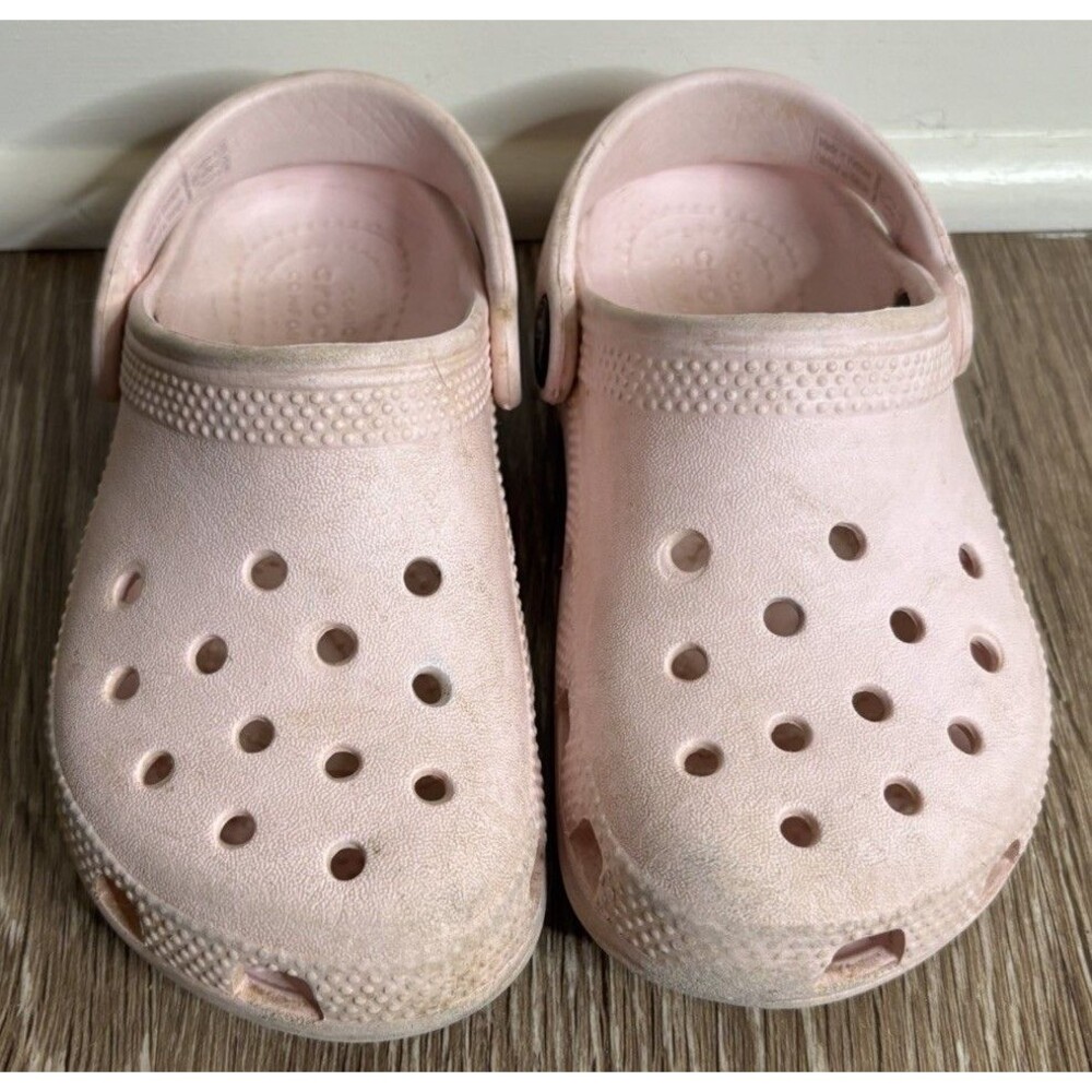 Crocs Pink Classic Clog Slip-On Shoes Unisex Baby & Toddler Size C 10 Pre-Owned